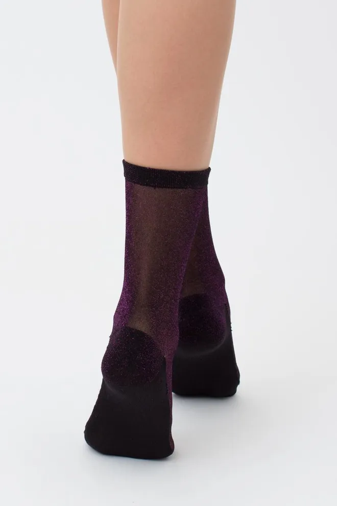 Носки женские с люрексом Ws3 lurex pa 001 Giulia (shiny pink metallic)