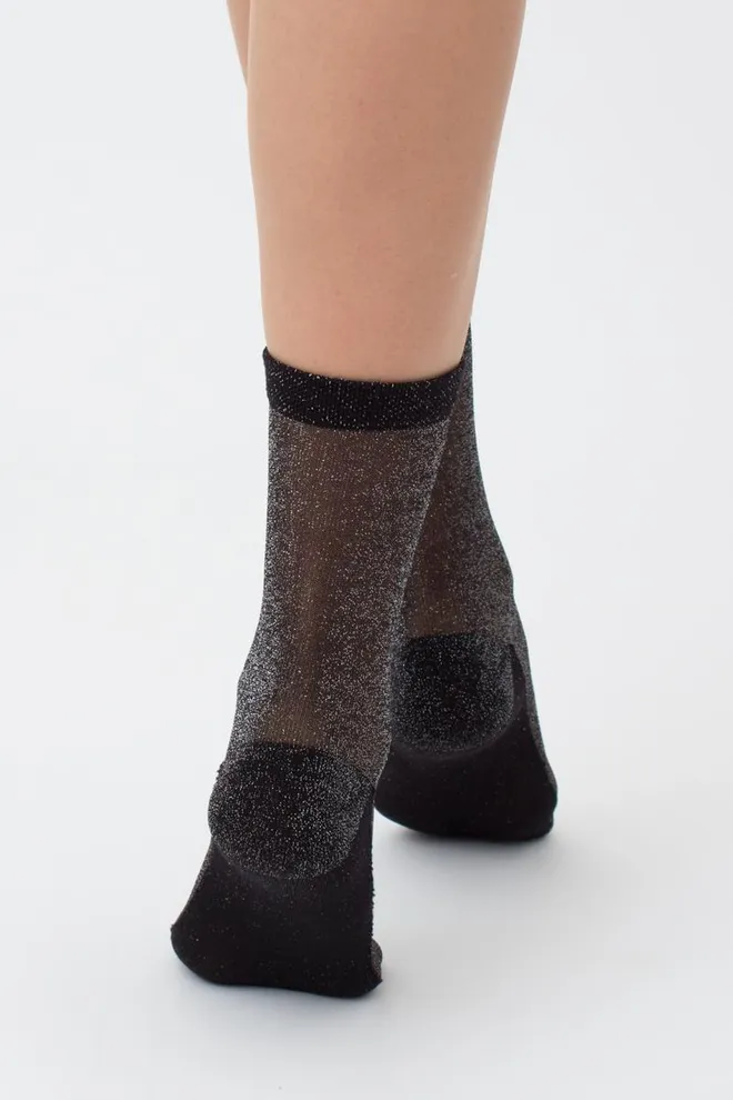 Носки женские с люрексом Ws3 lurex pa 001 Giulia (silver metallic)
