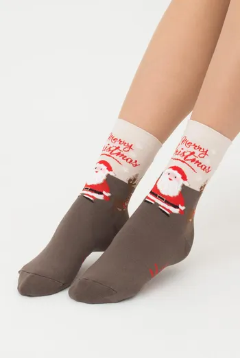 Шкарпетки жіночі класичні з принтом Ws3 New Year 2305 Giulia (haze) Шкарпетки жіночі класичні з принтом Ws3 New Year 2305 Giulia (haze)