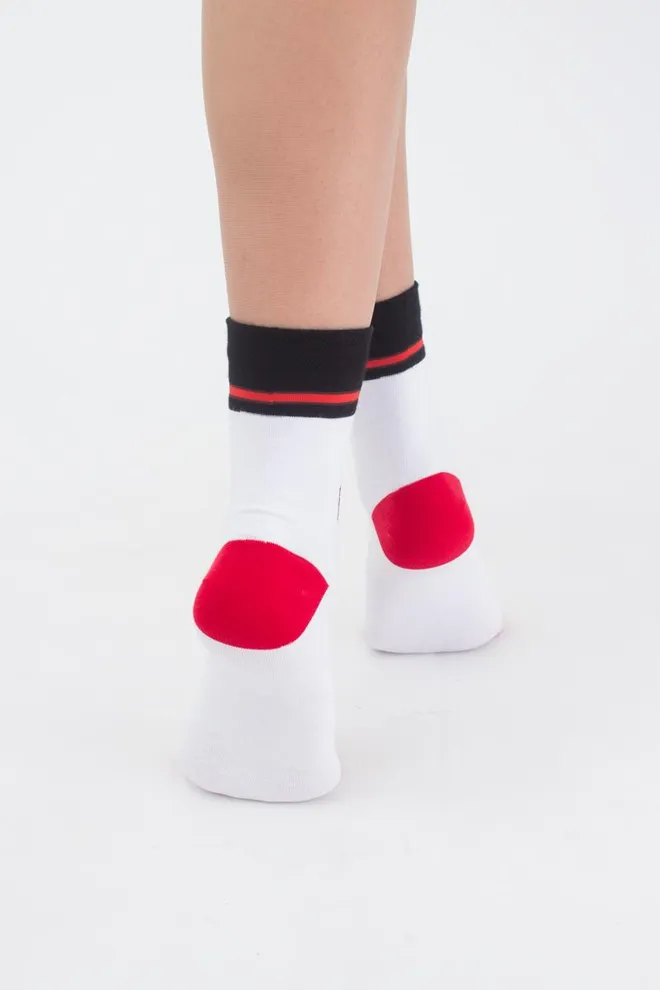 WS3 SOFT NEW YEAR-20-01 Женские тематические носки ТМ GIULIA  (white)