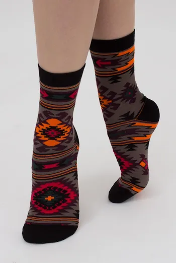 Шкарпетки жіночі класичні з орнаментом Ws3 Soft Ukr 006 Giulia (haze)