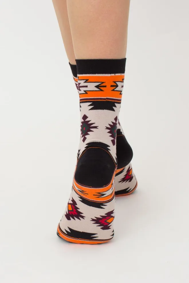 Шкарпетки жіночі класичні з орнаментом Ws3 Soft Ukr 006 Giulia (moonlight)