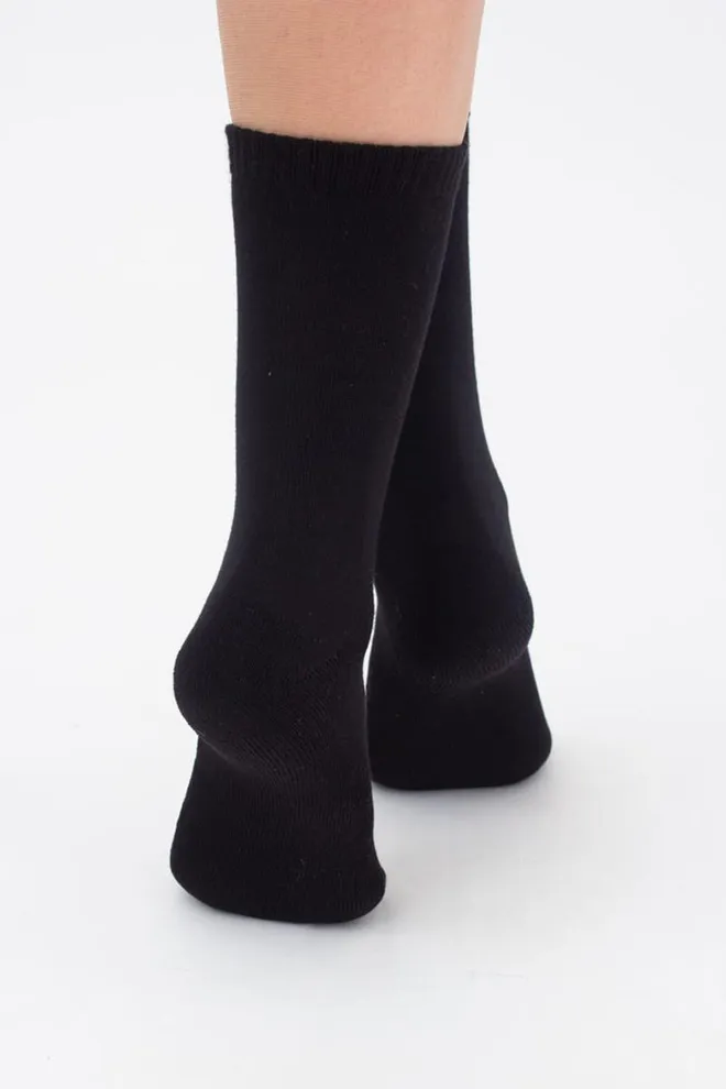 Носки женские теплые Ws3 terry classic 003 Giulia (black)