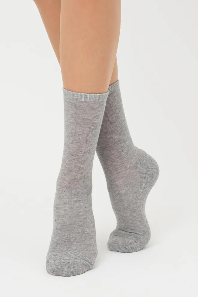 Носки женские теплые Ws3 terry classic 003 Giulia (light grey melange)