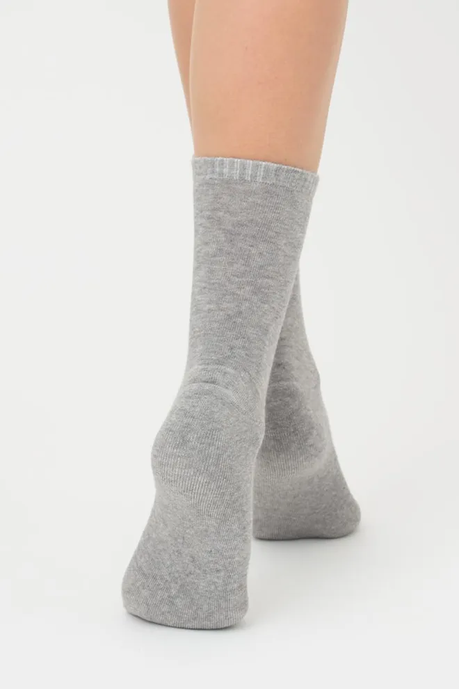 Носки женские теплые Ws3 terry classic 003 Giulia (light grey melange)