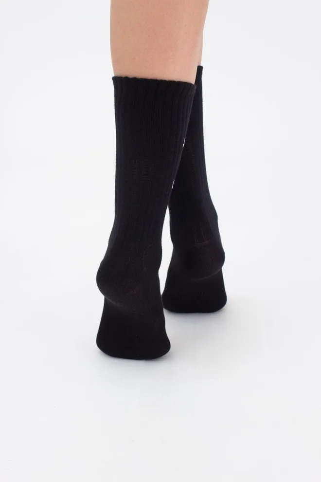 Шкарпетки жіночі класичні з написом Ws3 valentine 003 Giulia (black)