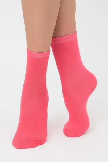 Носки женские классические WSL color Giulia (coral), розовый