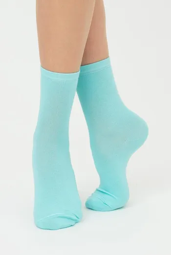 Шкарпетки жіночі класичні WSL color Giulia (light mint), зелений