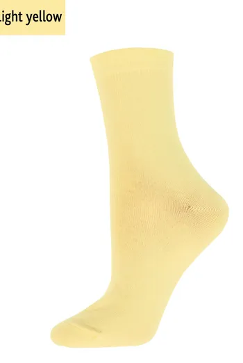Шкарпетки жіночі класичні WSL color Giulia (light yellow)