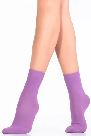 Шкарпетки жіночі класичні WSL color Giulia (lavander)