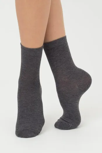 Шкарпетки жіночі класичні WSL color Giulia (dark grey melange) Шкарпетки жіночі класичні WSL color Giulia (dark grey melange)