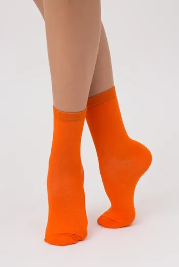 Шкарпетки жіночі класичні WSL color Giulia (orange)