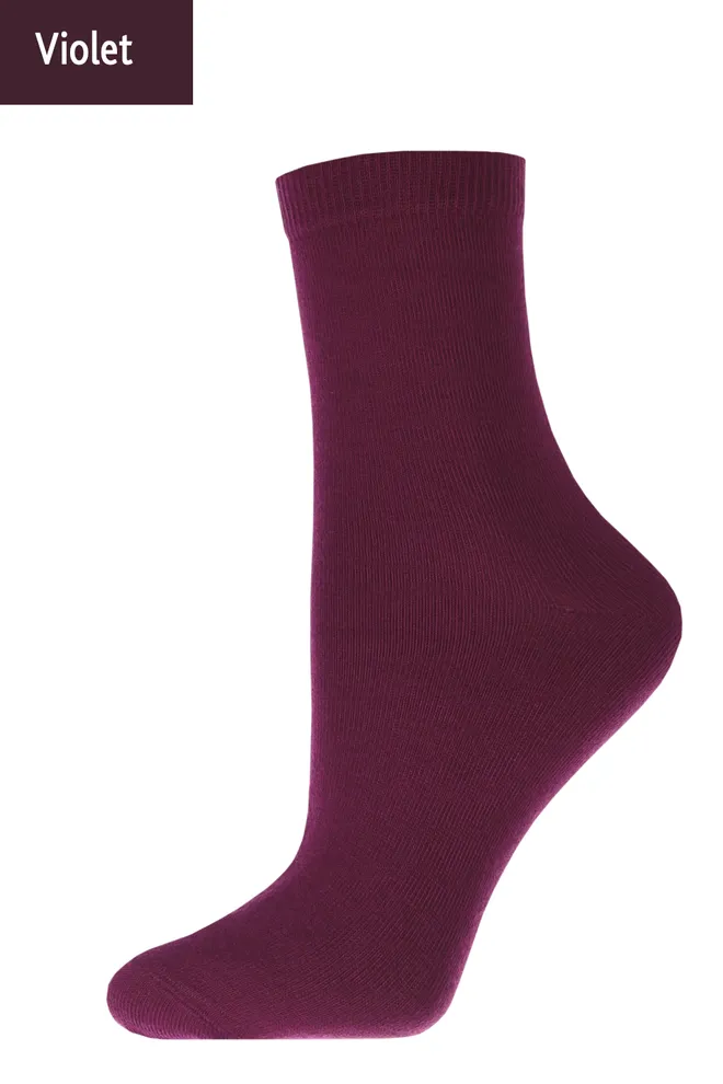 Носки женские классические WSL color Giulia (violet)