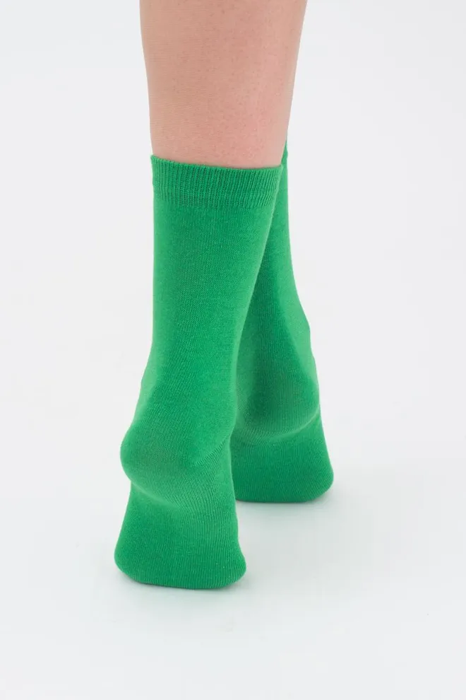 Шкарпетки жіночі класичні WSL color Giulia (green)