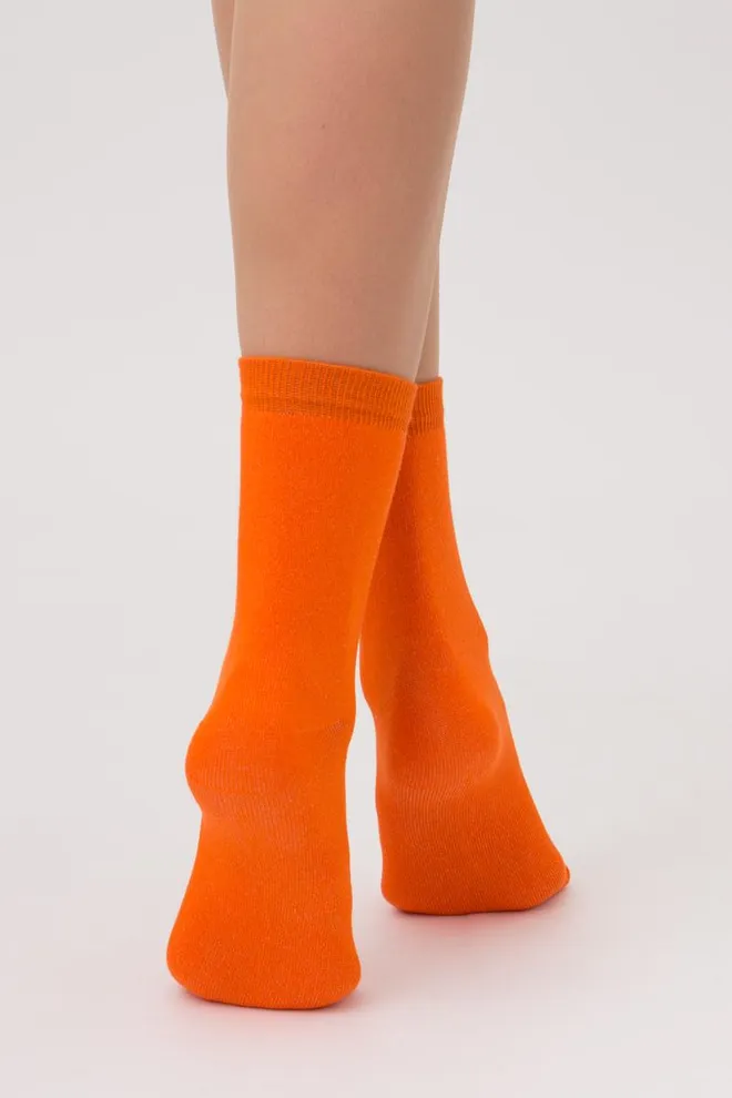 Шкарпетки жіночі класичні WSL color Giulia (orange)