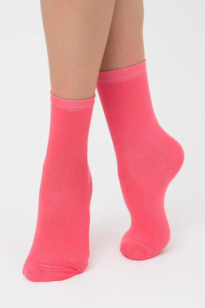 Носки женские классические WSL color Giulia (coral), розовый