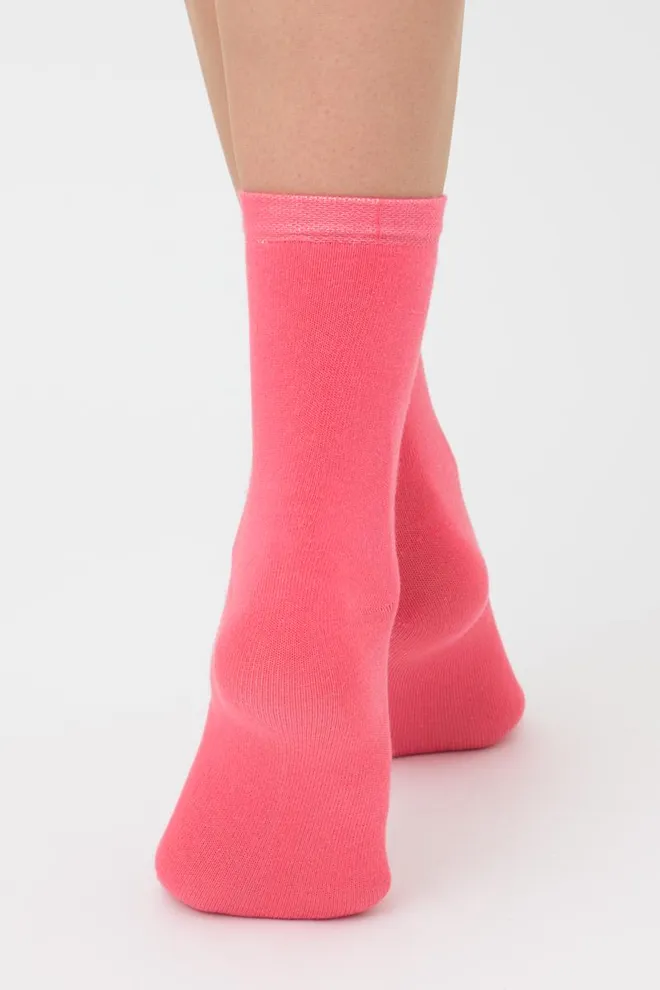 Носки женские классические WSL color Giulia (coral), розовый