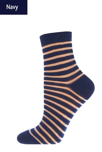 Шкарпетки жіночі класичні в смужку WSM-002 Giulia (navy) Шкарпетки жіночі класичні в смужку WSM-002 Giulia (navy)