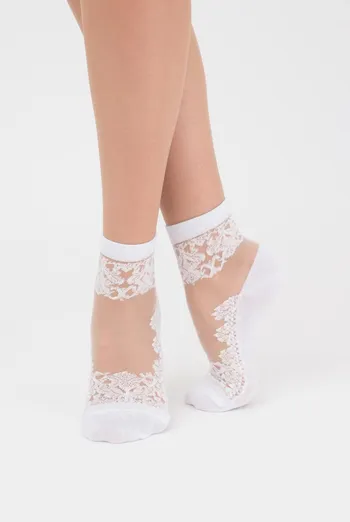 Носки женские классические Wsm-005 Giulia (bianco), белый