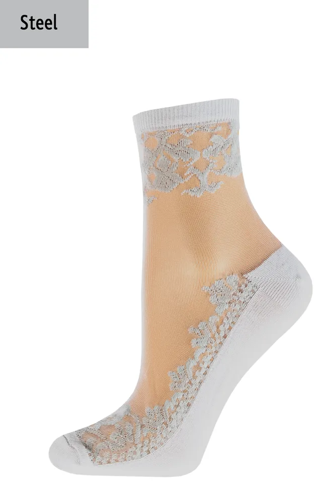 Шкарпетки жіночі класичні Wsm-005 Giulia (steel)