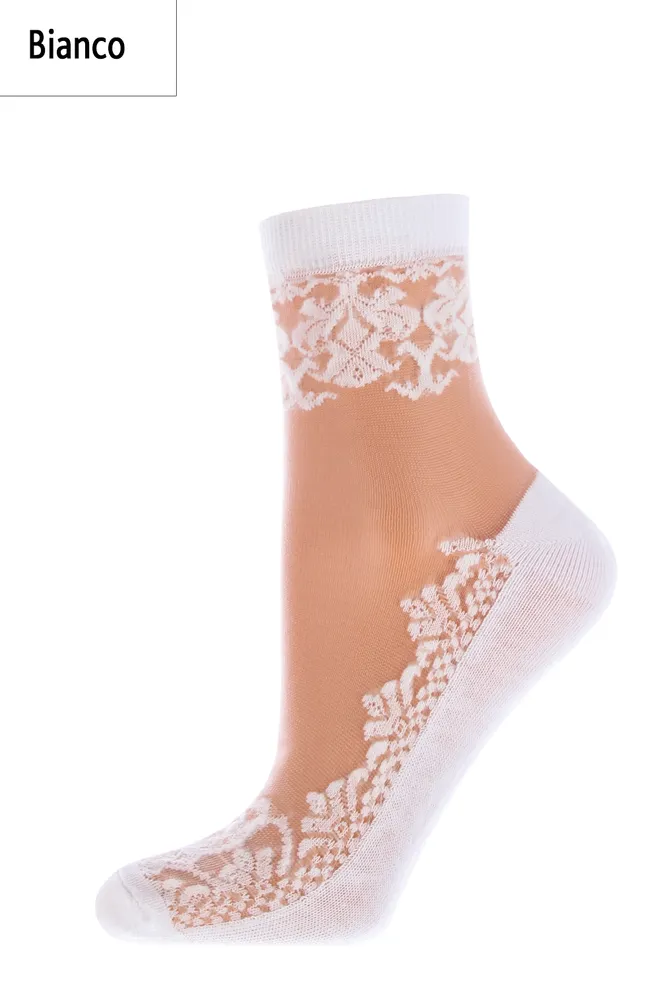 Шкарпетки жіночі класичні Wsm-005 Giulia (bianco), білий
