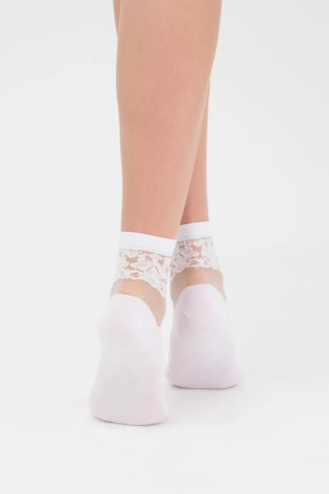 Шкарпетки жіночі класичні Wsm-005 Giulia (bianco), білий