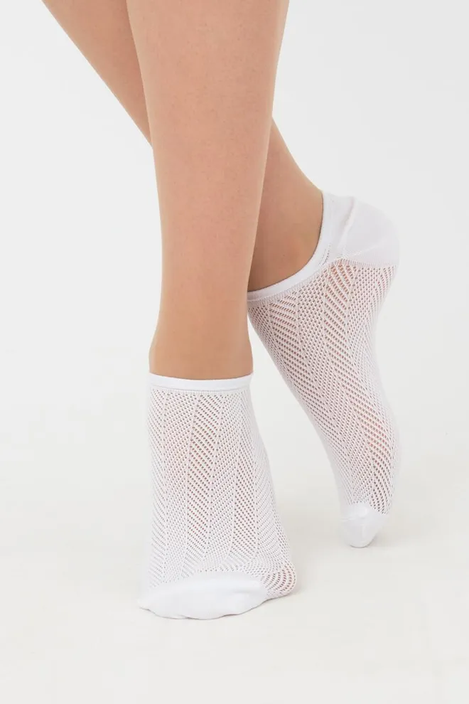 Носки женские невидимые спортивные WS0 air pa 002 Giulia (bianco)