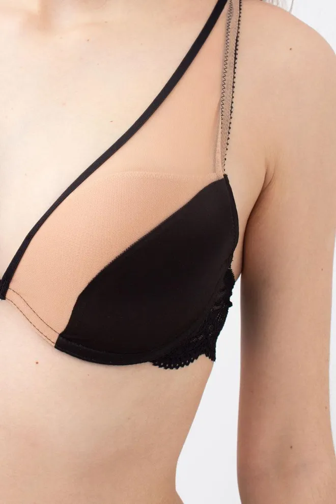 Бюстгальтер с формованными чашками Xmas lace 1142/72 Giulia (black)