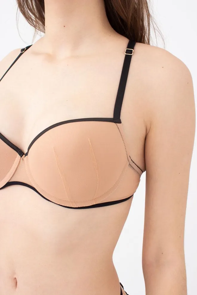 Бюстгальтер с кружевной спинкой Xmas lace 1273/41 Giulia (black)