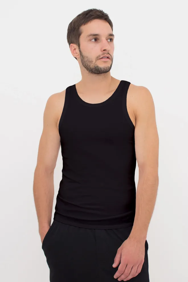 Майка мужская хлопковая 30801/60 Giulia (black), черный