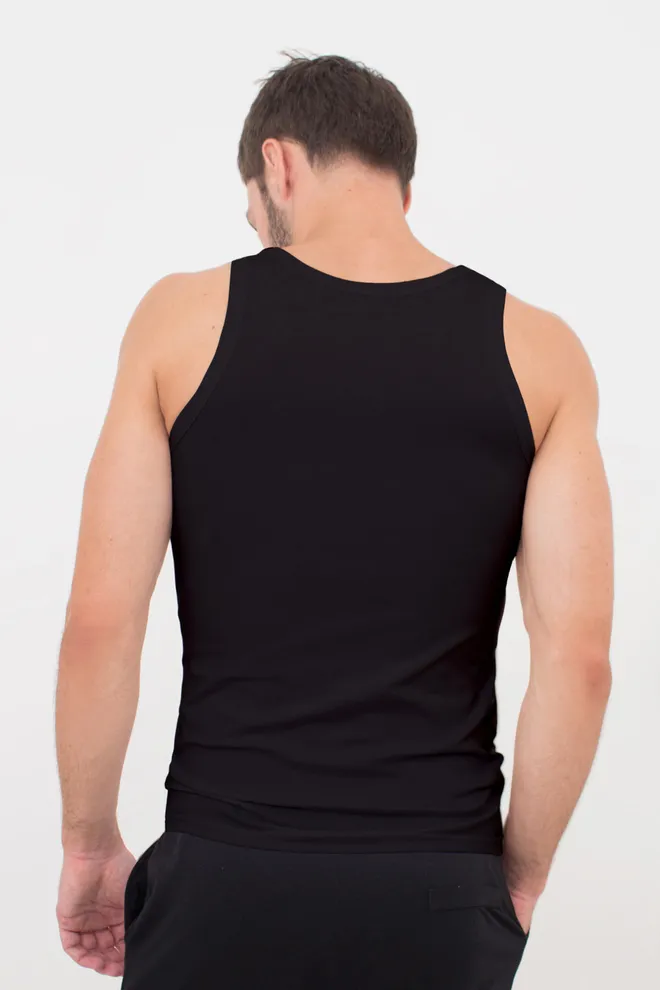 Майка мужская хлопковая 30801/60 Giulia (black), черный