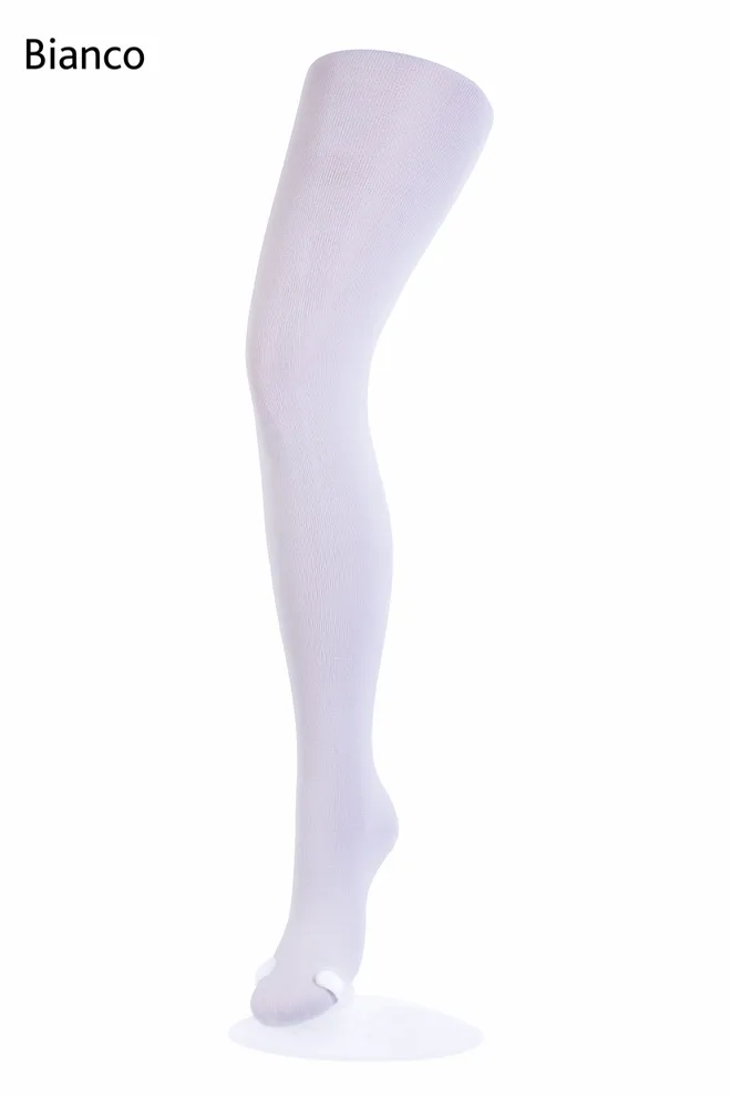 Детские однотонные колготки из микрофибры Betty 80 den Giulia (bianco)