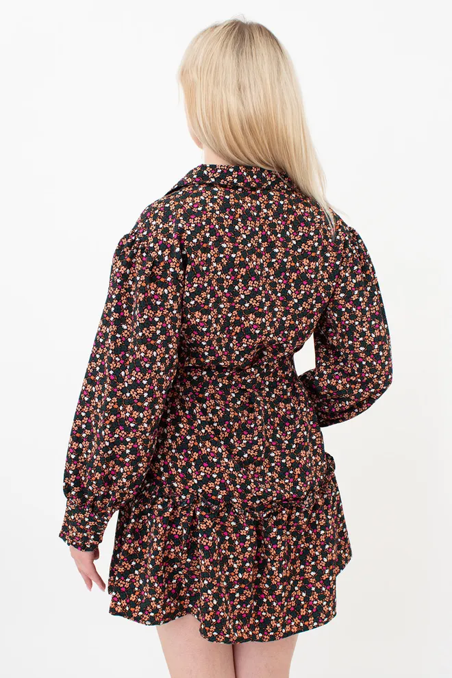 Платье женское с цветочным принтом 6182 (цветной)