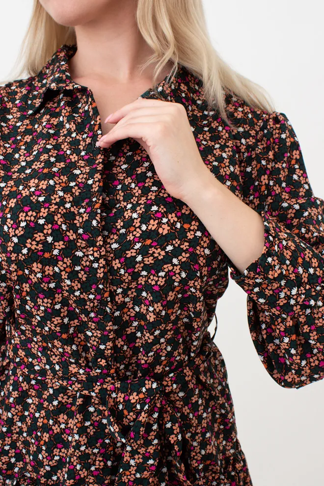 Платье женское с цветочным принтом 6182 (цветной)