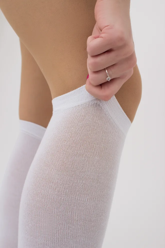 Гольфы женские WG1 CLASSIC GIULIA (white), белый