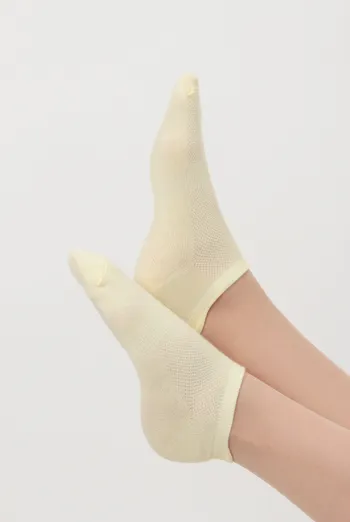 Женские спортивные носки WS1 SUMMER SPORT 001Giulia (light yellow) желтые