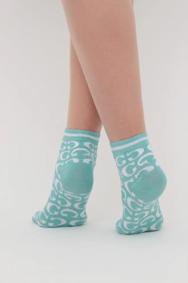 Набір кольорових жіночих шкарпеток WS2 SET 7 Giulia (white/pastel/turquoise) білий/рожевий/зелений