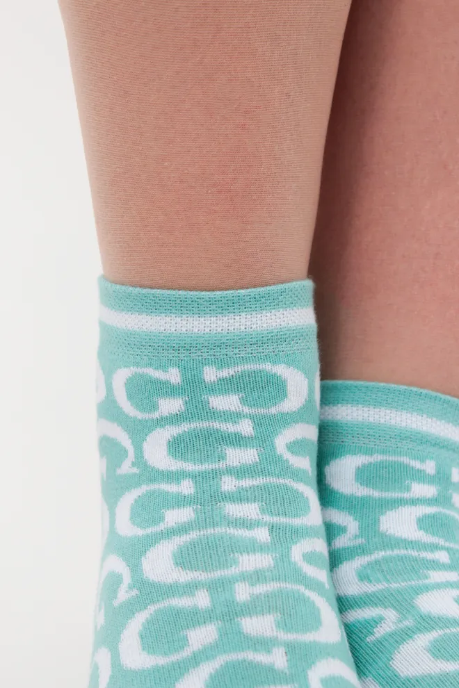 Набір кольорових жіночих шкарпеток WS2 SET 7 Giulia (white/pastel/turquoise) білий/рожевий/зелений