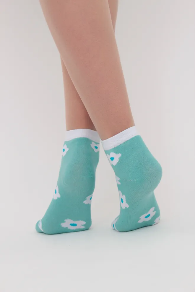 Набір кольорових жіночих шкарпеток WS2 SET 7 Giulia (white/pastel/turquoise) білий/рожевий/зелений