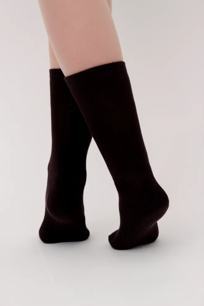 Носки женские теплые Ws3 terry classic 003 Giulia (caffe) коричневые