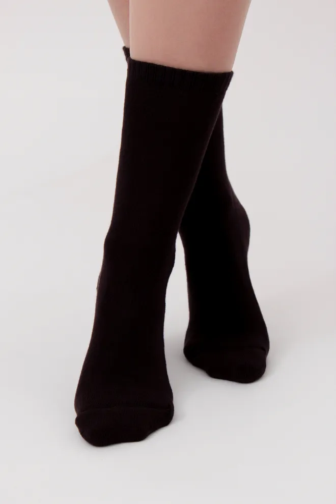 Носки женские теплые Ws3 terry classic 003 Giulia (caffe) коричневые