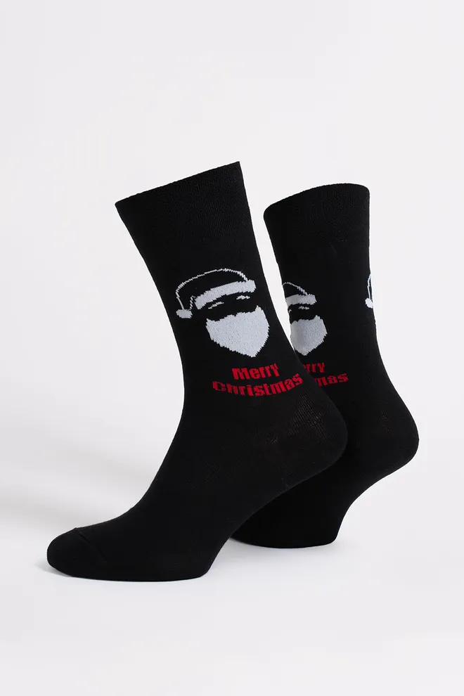 Чоловічі шкарпетки новорічні MS3 NEW YEAR 2603 Giulia (black), чорний