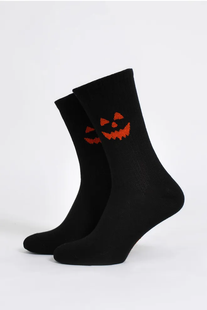 Мужские носки с улыбкой на Хэллоуин MS3 HALLOWEEN STRONG 2501 Giulia (black), черный