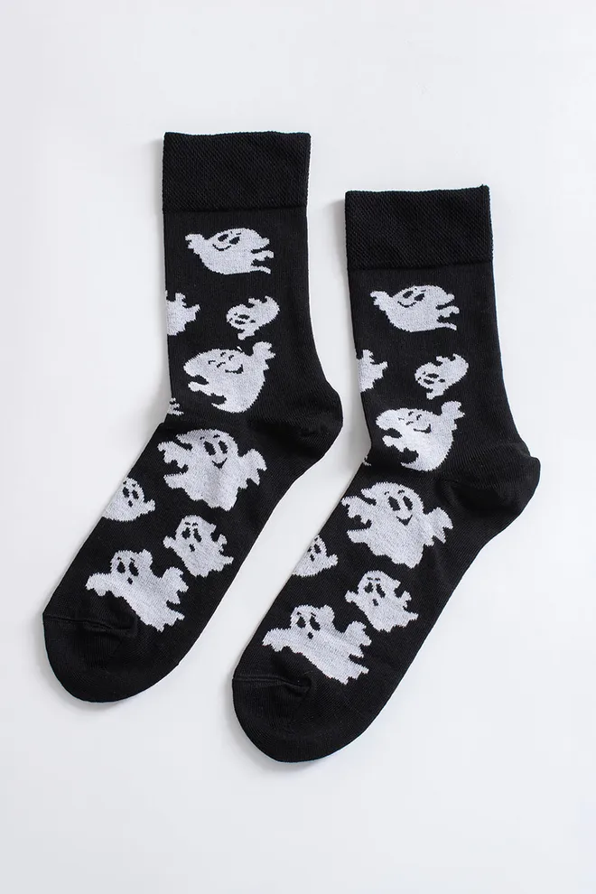 Мужские носки с привидениями MS3 HALLOWEEN 2505 Giulia (black), черный