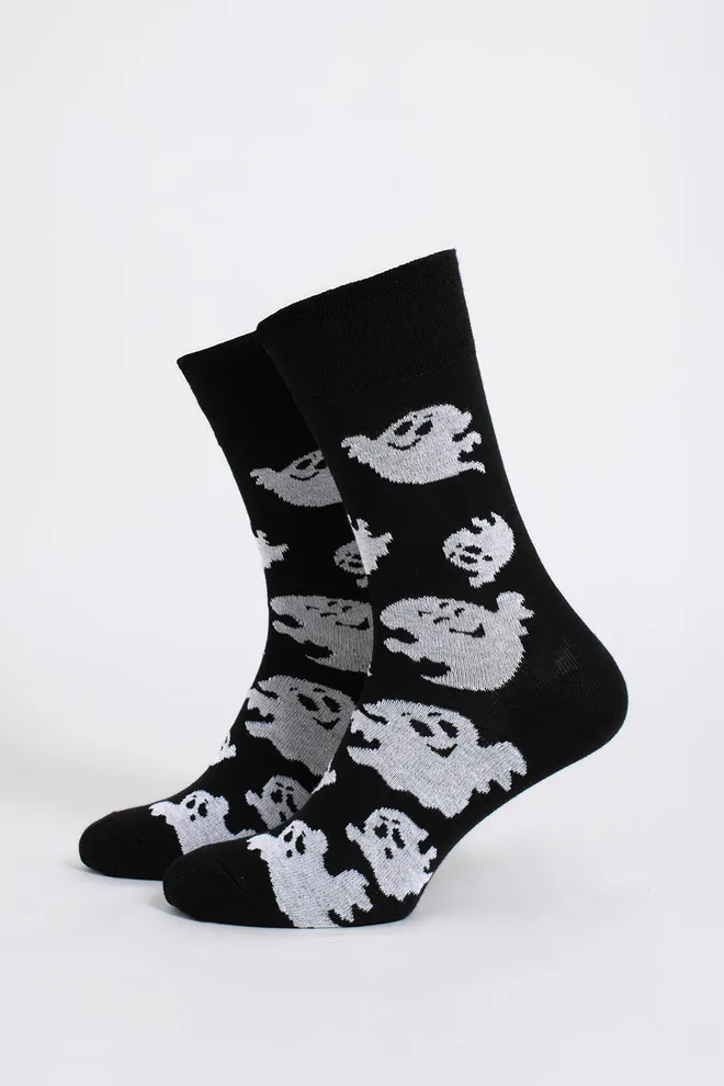 Мужские носки с привидениями MS3 HALLOWEEN 2505 Giulia (black), черный