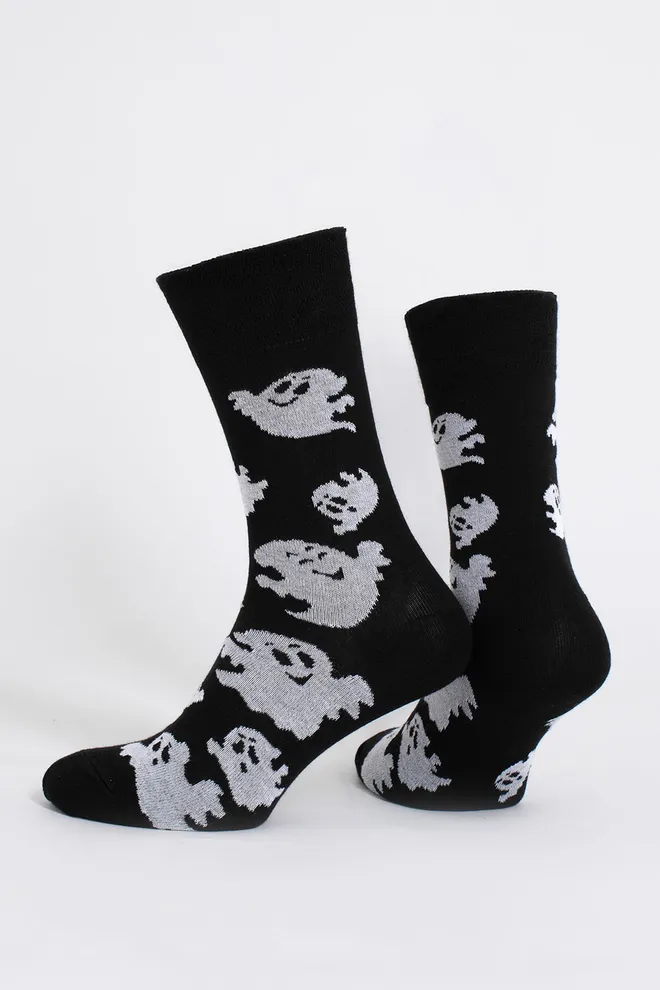 Мужские носки с привидениями MS3 HALLOWEEN 2505 Giulia (black), черный