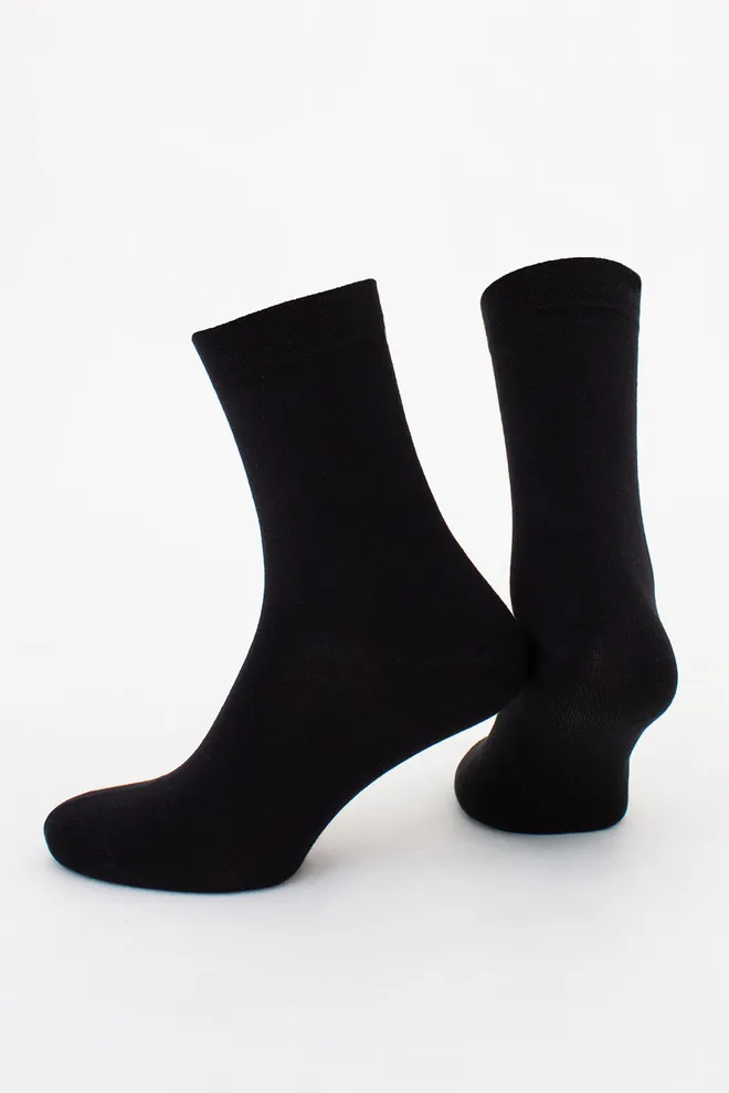 Мужские высокие носки из бамбука MS3 BAMBOO Giulia (black), черный