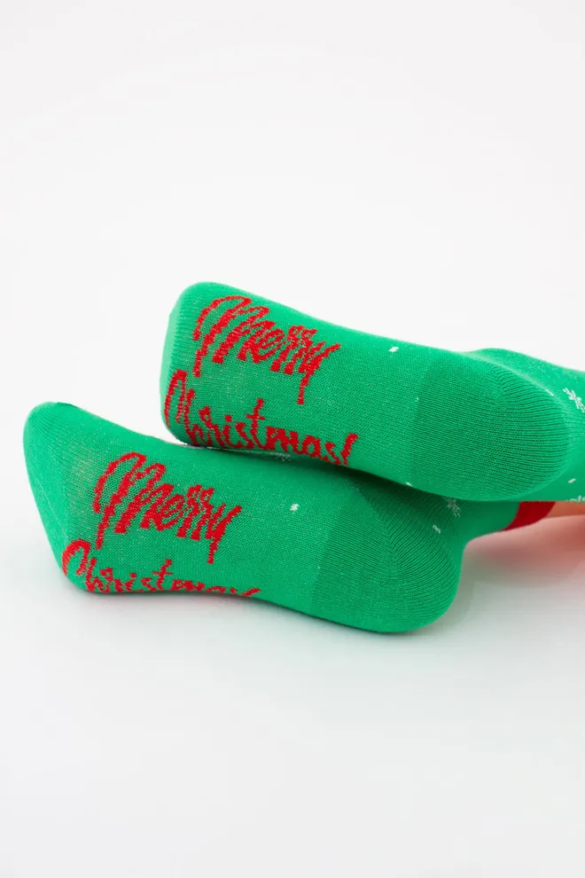 Детские новогодние носки с Санта Клаусом KS3 NEW YEAR 2406 Giulia (island green), зеленый