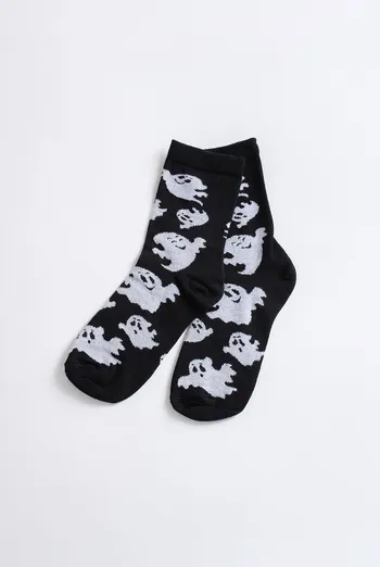 Детские носки с привидениями KS3 HALLOWEEN 2505 Giulia (black), черный