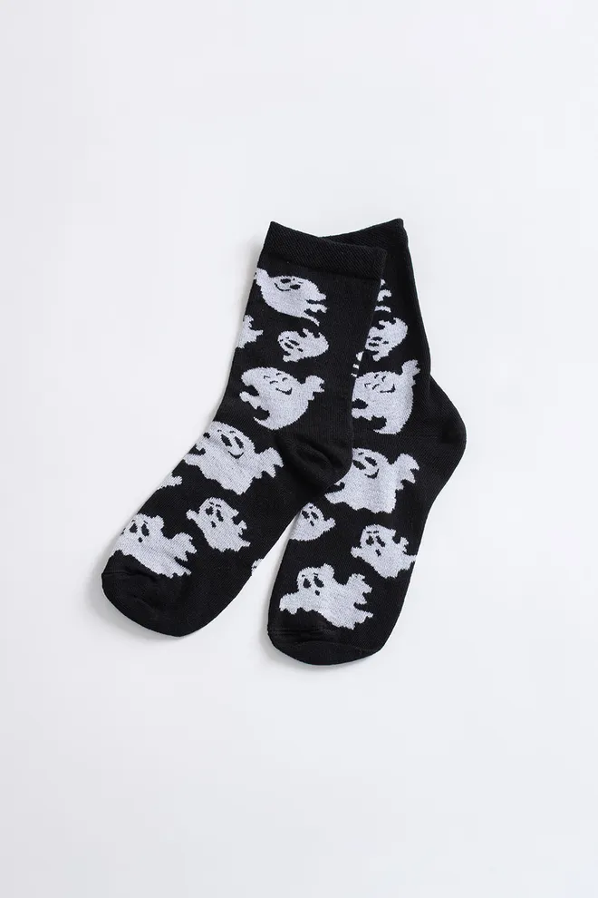 Детские носки с привидениями KS3 HALLOWEEN 2505 Giulia (black), черный